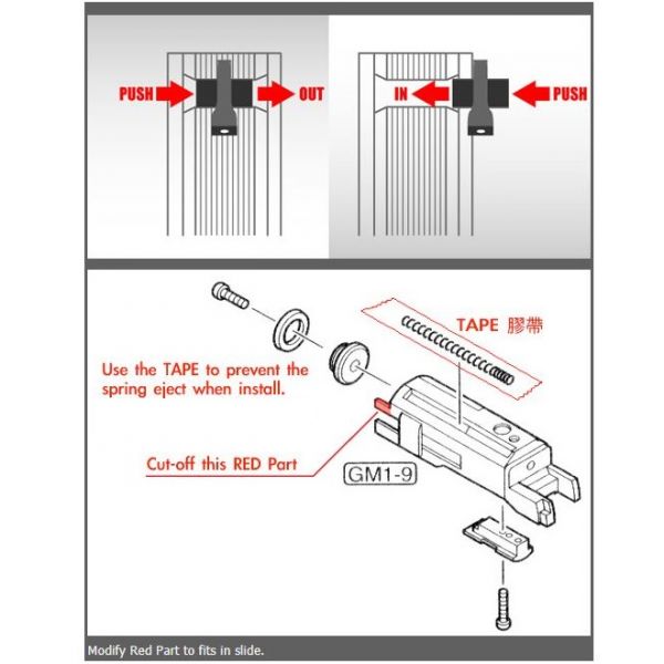 GUARDER Aluminum Slide for MARUI HI-CAPA 5.1 (Springfield/Dual Ver.)